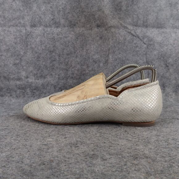 Corso Como Shoes Womens 7 Ballet Flats Fashion Leather Classic Callie Metallic - Picture 4 of 14